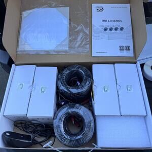 Night Owl THD 1.0 Wired HD Security Camera Bundle‎ 4 Cams Cables NO DVR